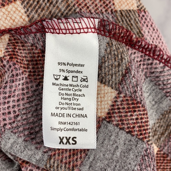 Lularoe Checkered No Pocket Carly XXS - Picture 10 of 12